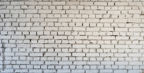 White misty brick wall for background or texture