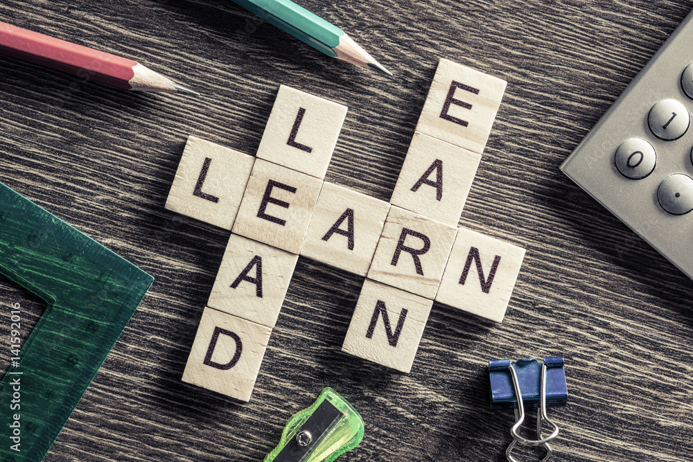 Conceptual business keywords on table with elements of game maki