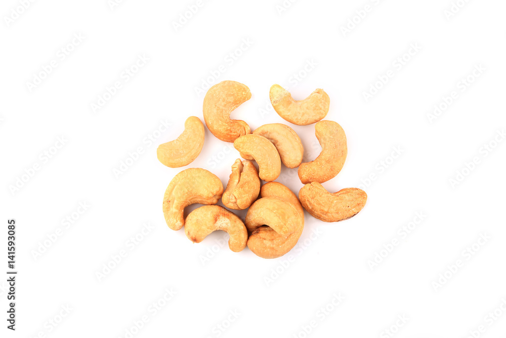 Fototapeta premium Cashew nuts isolated on white background