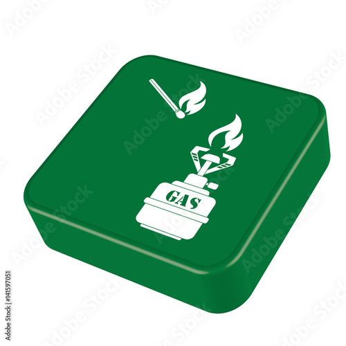 Camping stove icon vector