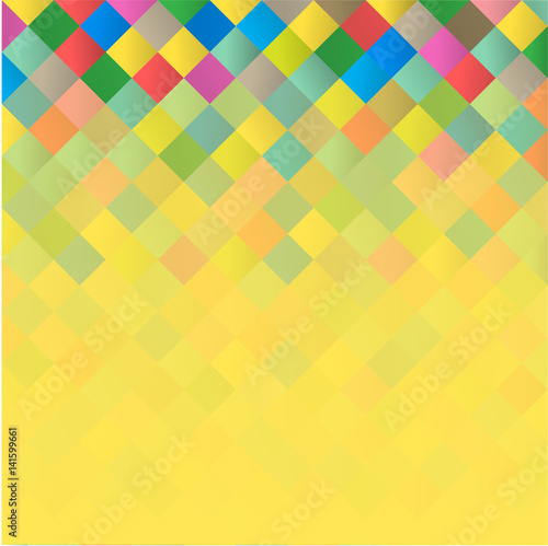 Yellow geometric abstract background vector 