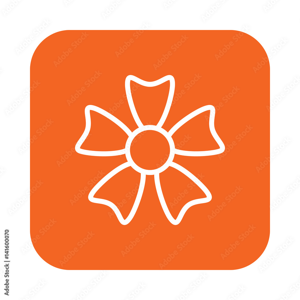 Flower flat line icon, linear vector sign on colorful rounded square button isolated on white. Symbol, logo illustration. Flat design, pixel perfect Flower flat line icon, linear vector sign on colorful rounded square button isolated on white. Symbol, logo illustration. Flat design, pixel perfect