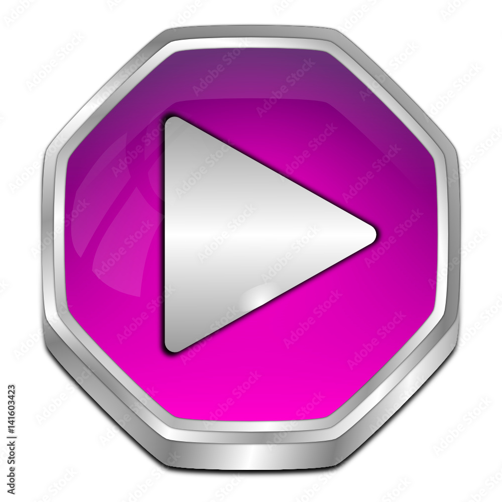 Play Button - 3D illustration