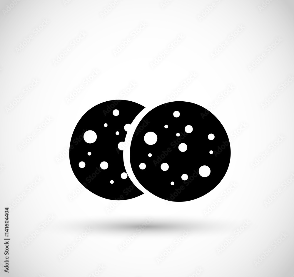 Obraz premium Cookies icon vector