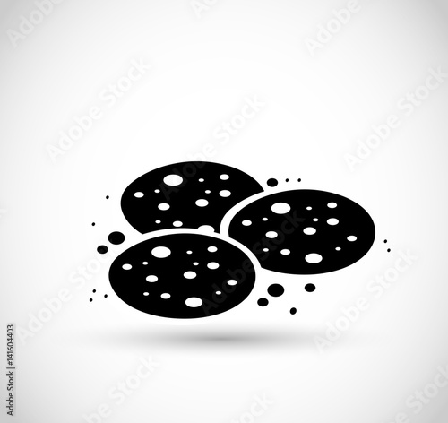 Cookies icon vector