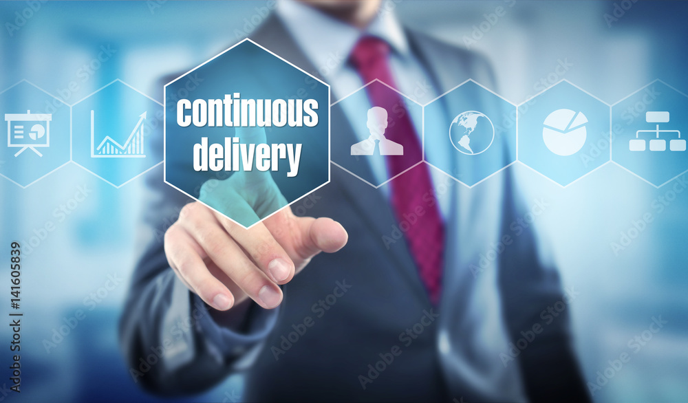 continuous delivery / Businessman continuous delivery / Businessman