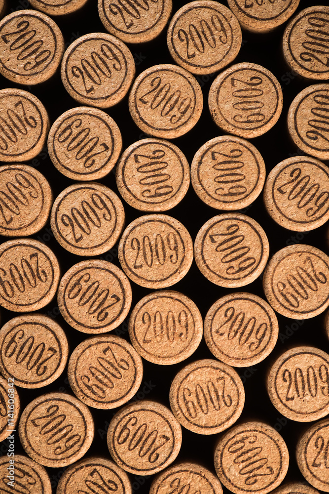 Background of used wine corks. Background of used wine corks.