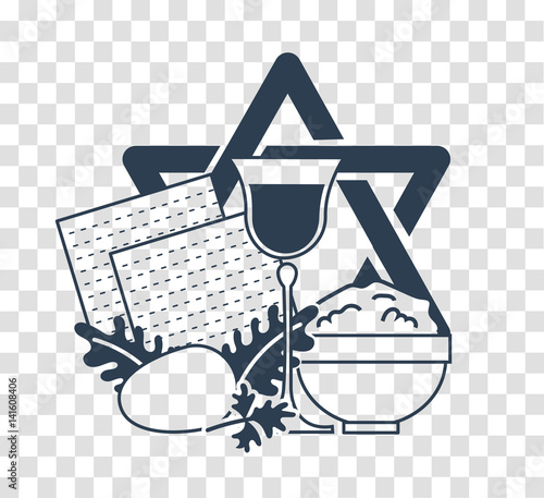 silhouette icon holiday Pesach