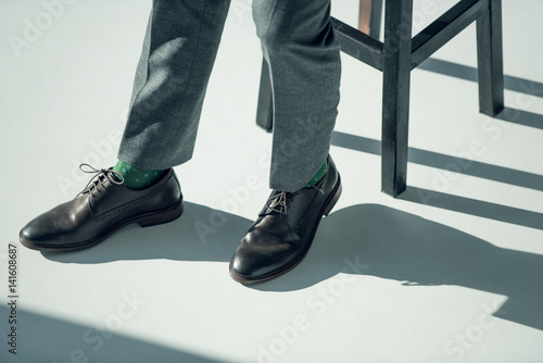 Man in stylish shoes