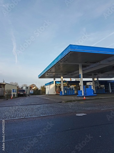 Blue Gas Station photo