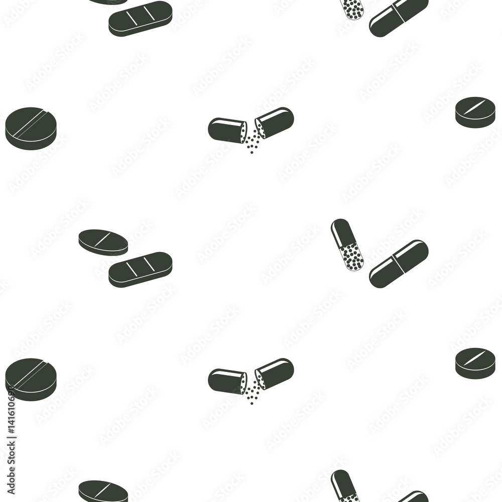 seamless pattern with drugs pills and capsules for your design seamless pattern with drugs pills and capsules for your design