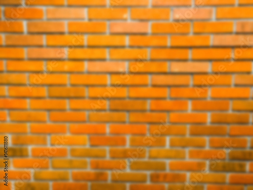 Blur brick  wall background with vignette and classic.Color vivid