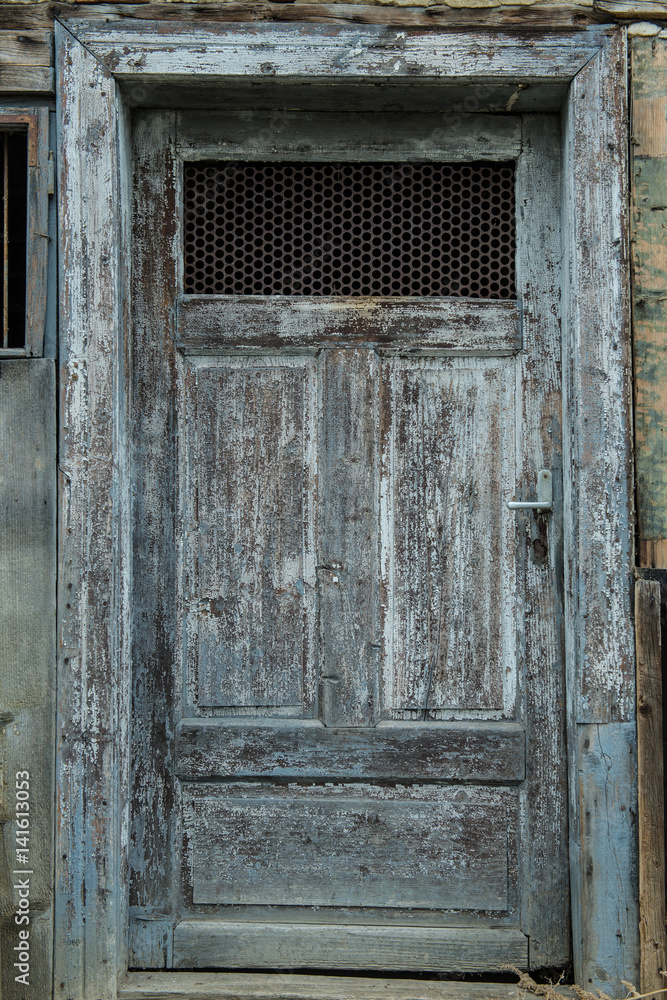 Old wood door