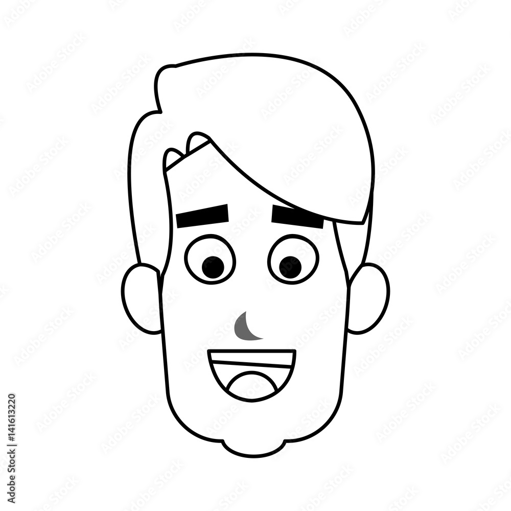 man cartoon icon over white background. vector illustration man cartoon icon over white background. vector illustration