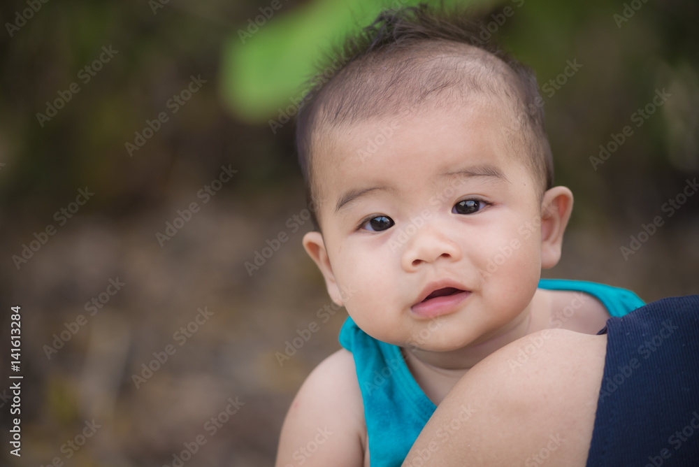portrait of Asian baby girl. portrait of Asian baby girl.