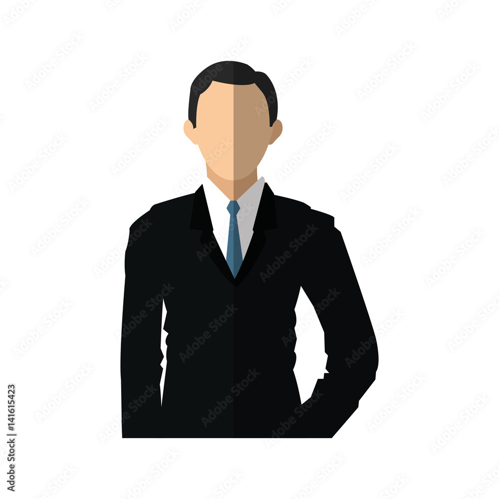 businessman wearing executive clothes over white background. colorful design. vector illustration businessman wearing executive clothes over white background. colorful design. vector illustration
