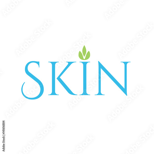 skin logo blue