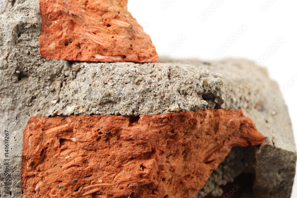 The old and dirty piece of damaged concrete wall represent the construction concept related idea. The old and dirty piece of damaged concrete wall represent the construction concept related idea.