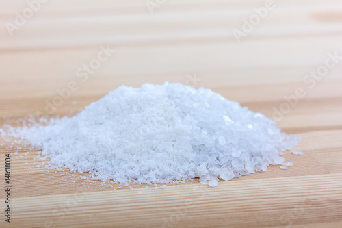 rough and crushed salt 