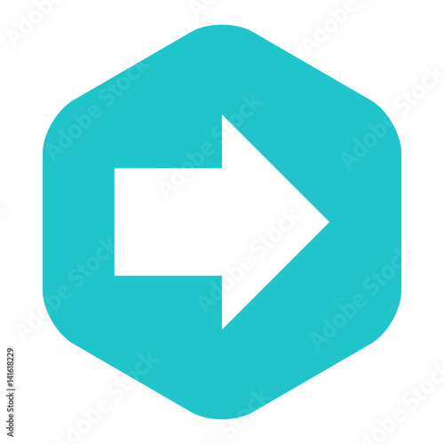 Arrow Sign Flat Hexagon Icon Free Download Arrow Sign Flat Hexagon Icon - GFXLoad