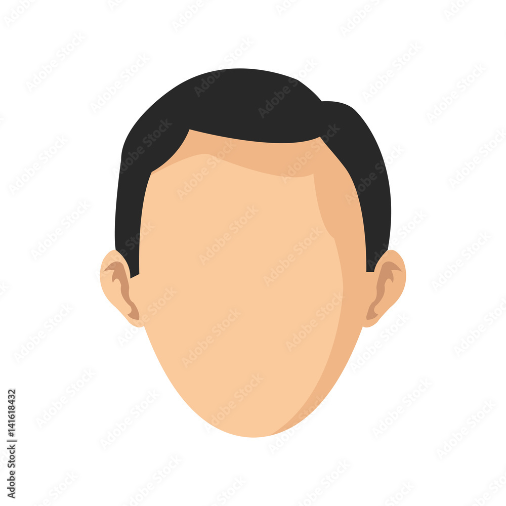 man face cartoon icon over white background colorful design. vector illustration man face cartoon icon over white background colorful design. vector illustration
