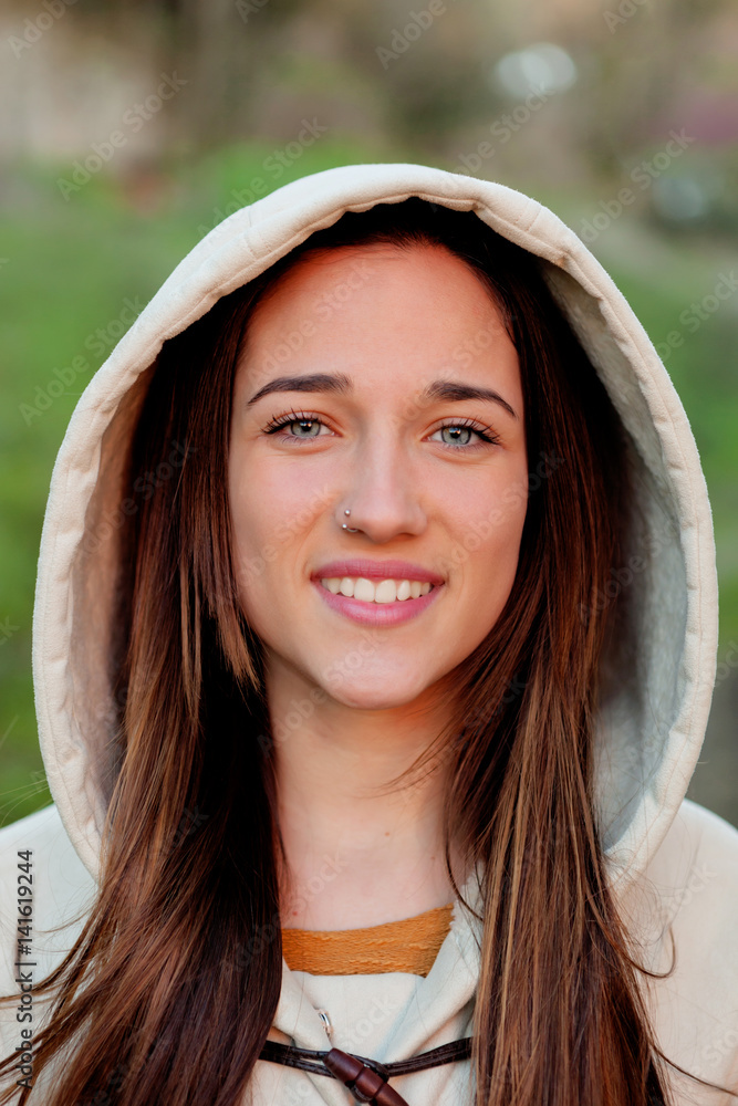 Smiling teen girl outside Smiling teen girl outside