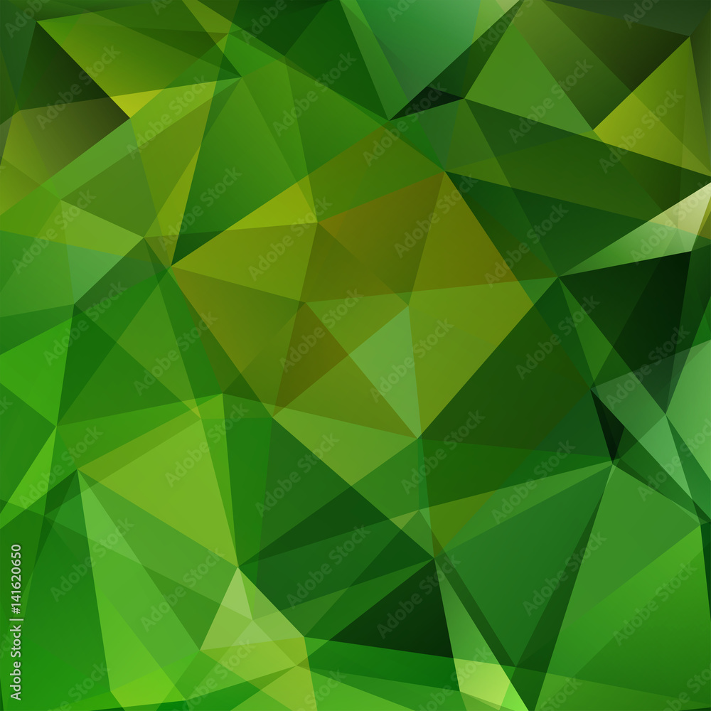 Abstract mosaic background. Triangle green geometric background. Design elements. Vector illustration Abstract mosaic background. Triangle green geometric background. Design elements. Vector illustration