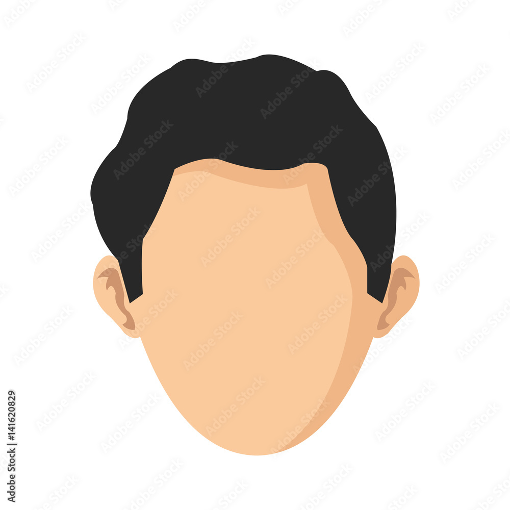 man face cartoon icon over white background colorful design. vector illustration man face cartoon icon over white background colorful design. vector illustration