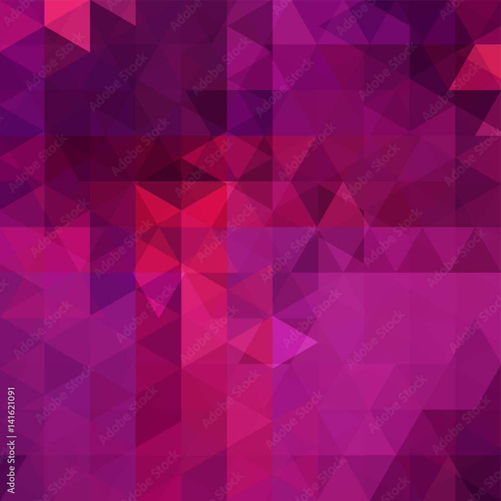 Obraz premium Abstract vector background with triangles. Purple geometric vector illustration. Creative design template.