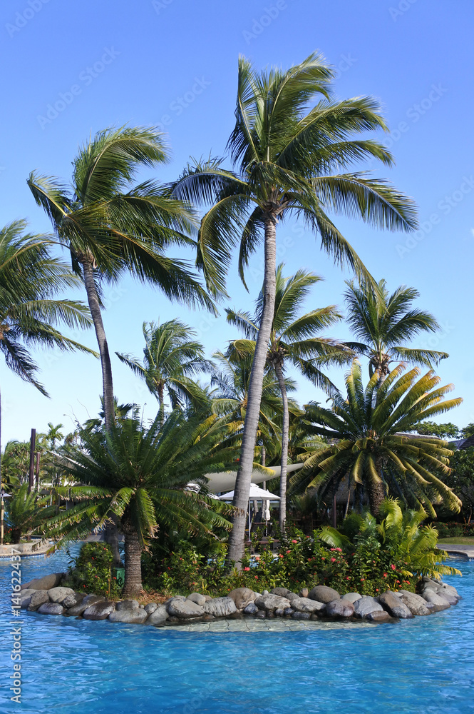 Tropical resort in Fiji