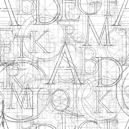 Tapety czcionka bez szwu biały