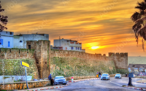 Ancient city walls of Safi, Morocco photo