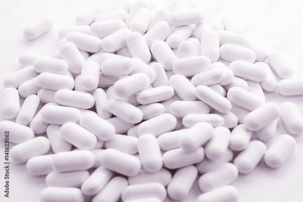 pills on white background. pills on white background.