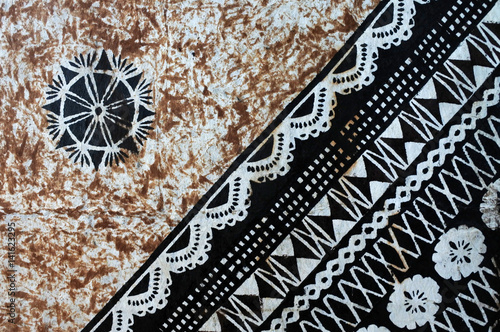 Background of traditional Pacific Island tapa cloth photo