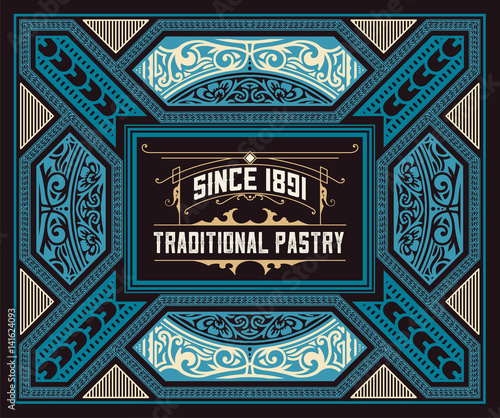 Vintage label for packing