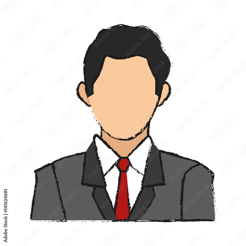 businessman wearing executive clothes over white backround. vector illustration businessman wearing executive clothes over white backround. vector illustration