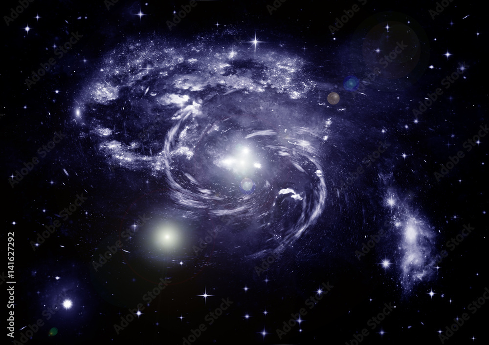 Obraz premium galaxy in a free space