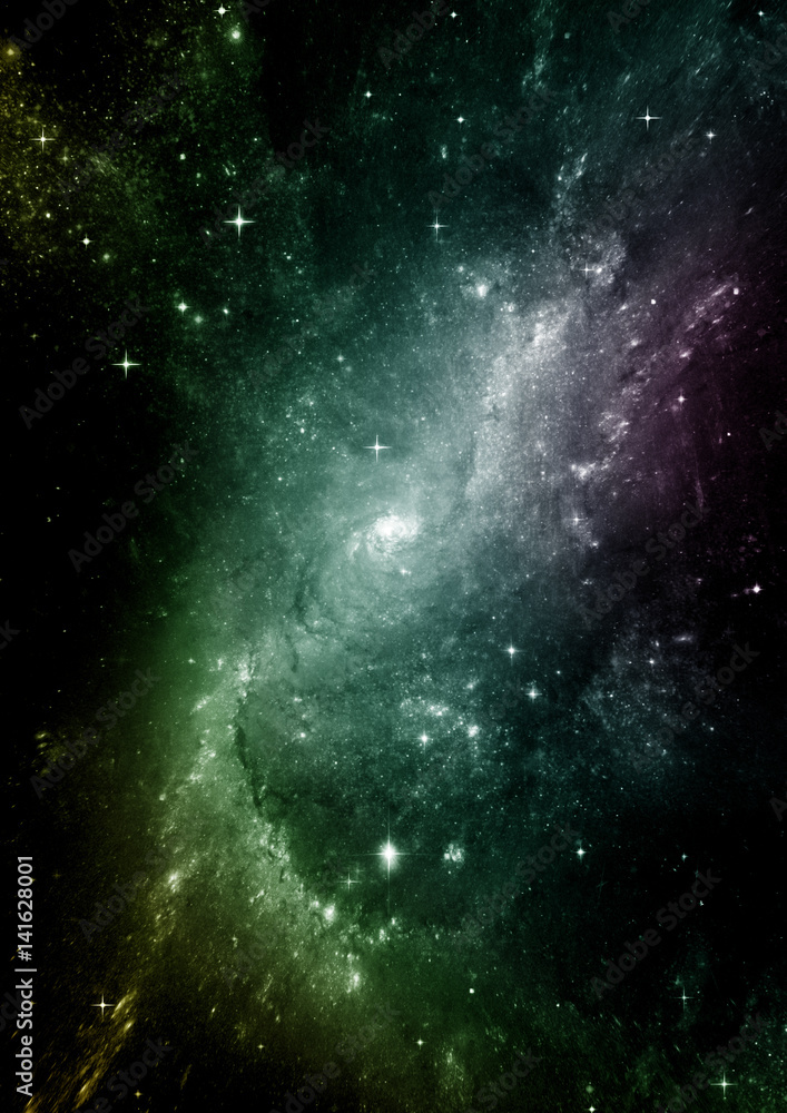 galaxy in a free space