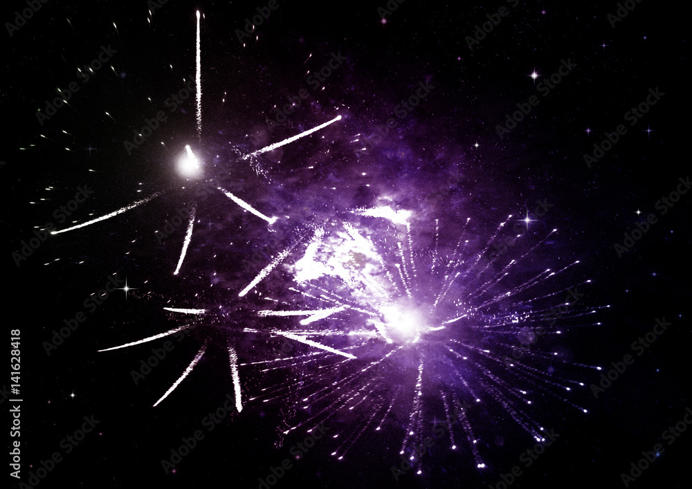 Fototapeta premium galaxy in a free space