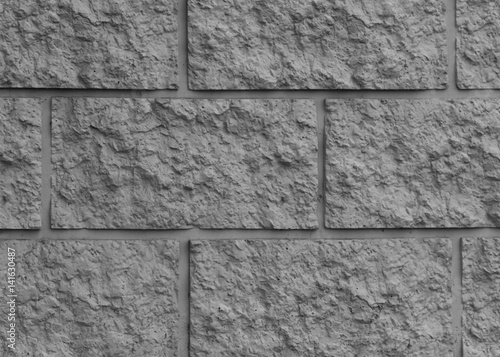 light brick wall texture background. big brick black and white