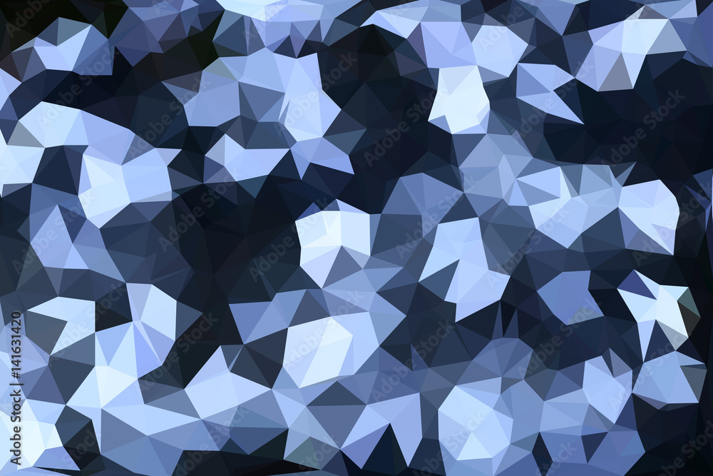 Obraz premium blue and white polygon pattern for background or web banner design.