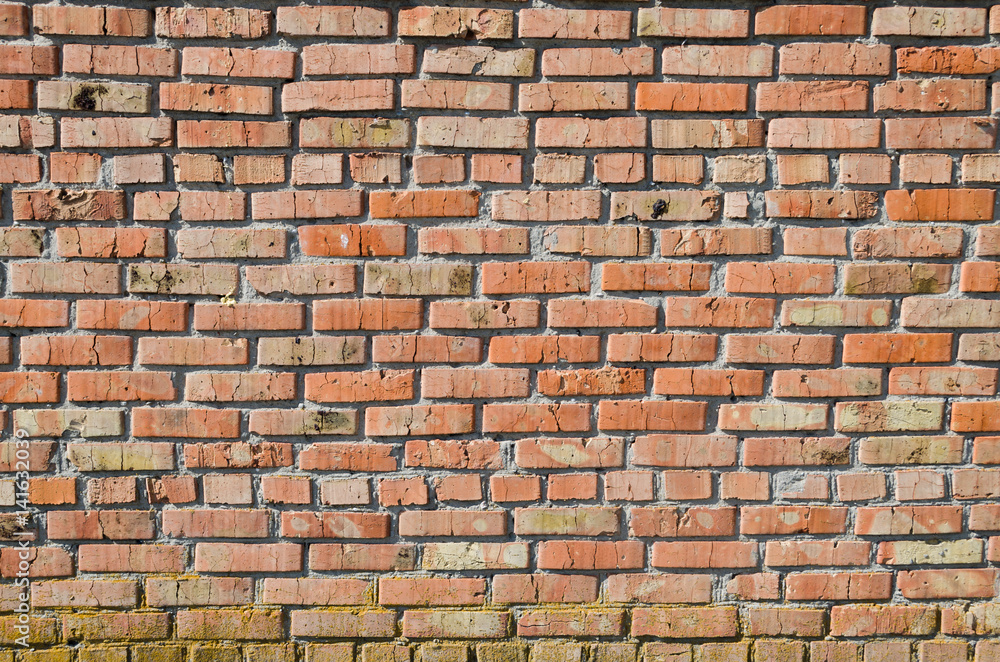 Naklejka premium Brick wall background texture