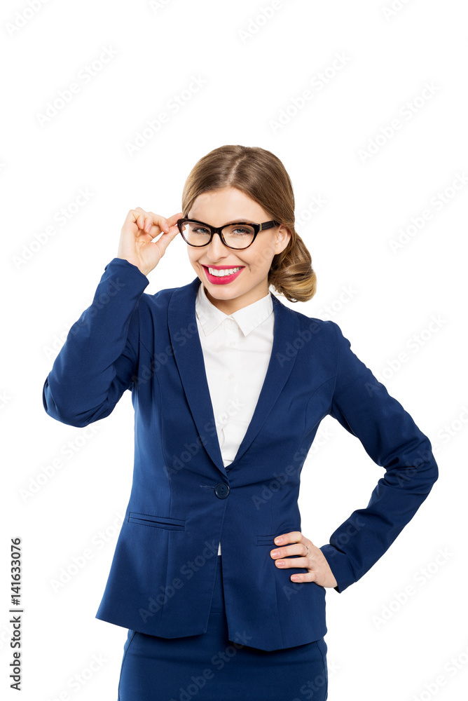 Portrait of confident business woman smiling Portrait of confident business woman smiling