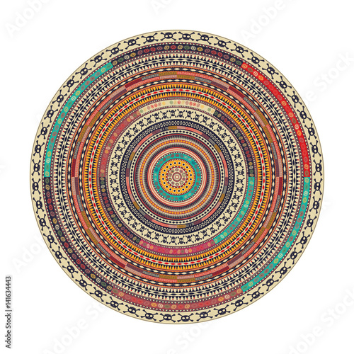 Round Aztec ornament