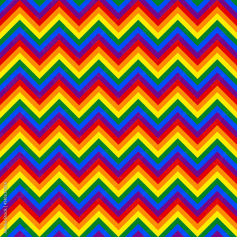 Seamless pattern in colors LGBT rainbow flag