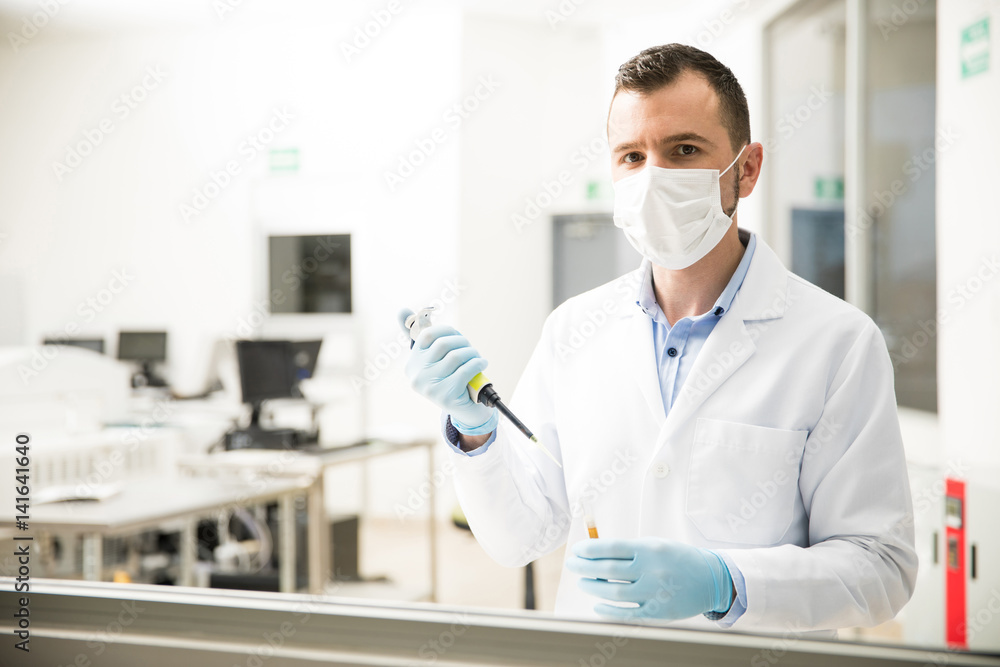 Scientist doing some work in a lab Scientist doing some work in a lab