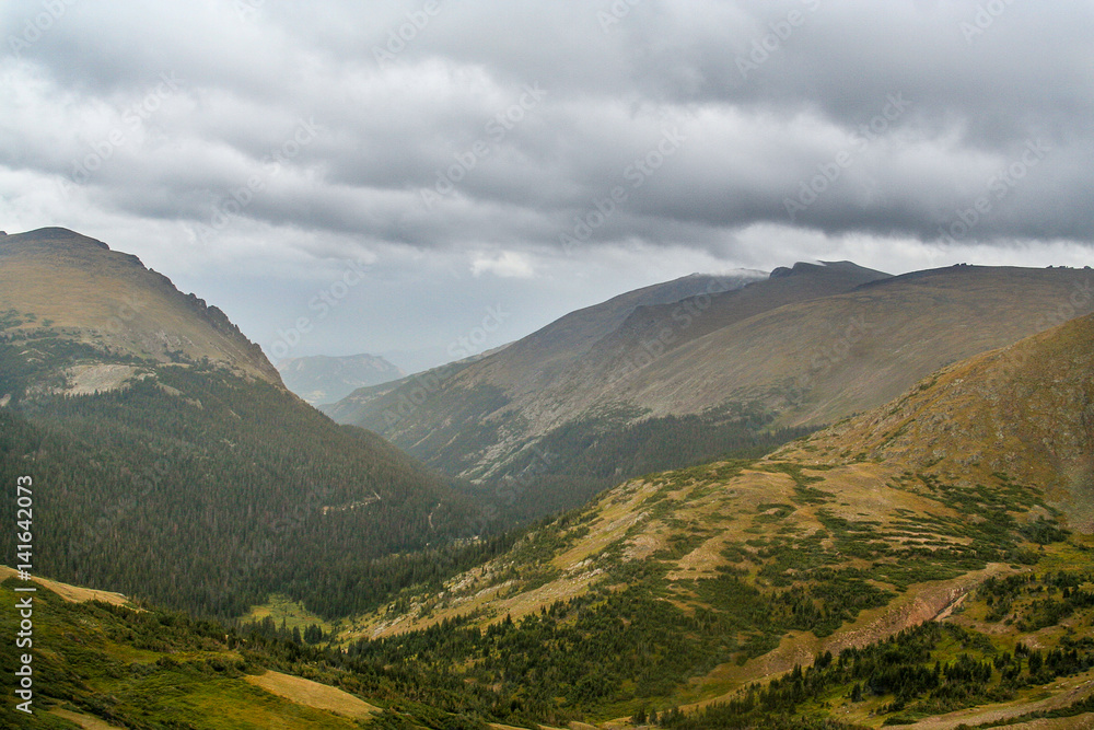 The mountains of Rocky Mountain State Park, Colorado
