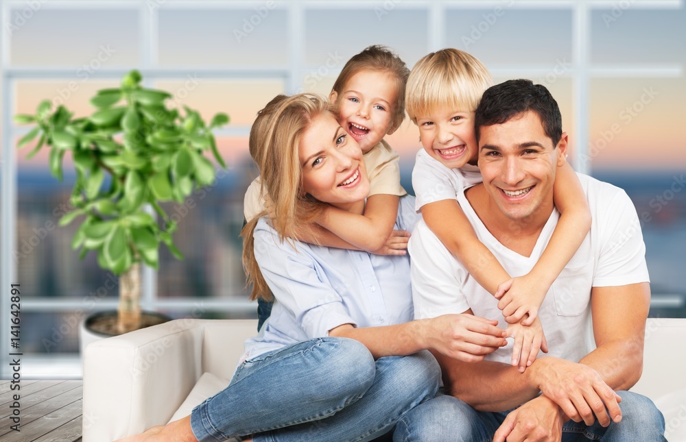 Happy family. Happy family.