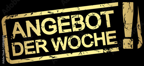gold stamp with text Angebot der Woche
