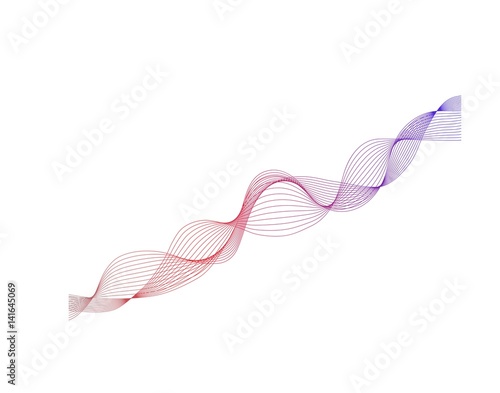 blue red white ribbon abstract